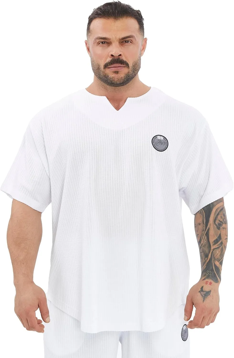 Men's Oversize T-Shirt | Bodybuilding, Cardio Rag Top Activewear Short Sleeve Tee
