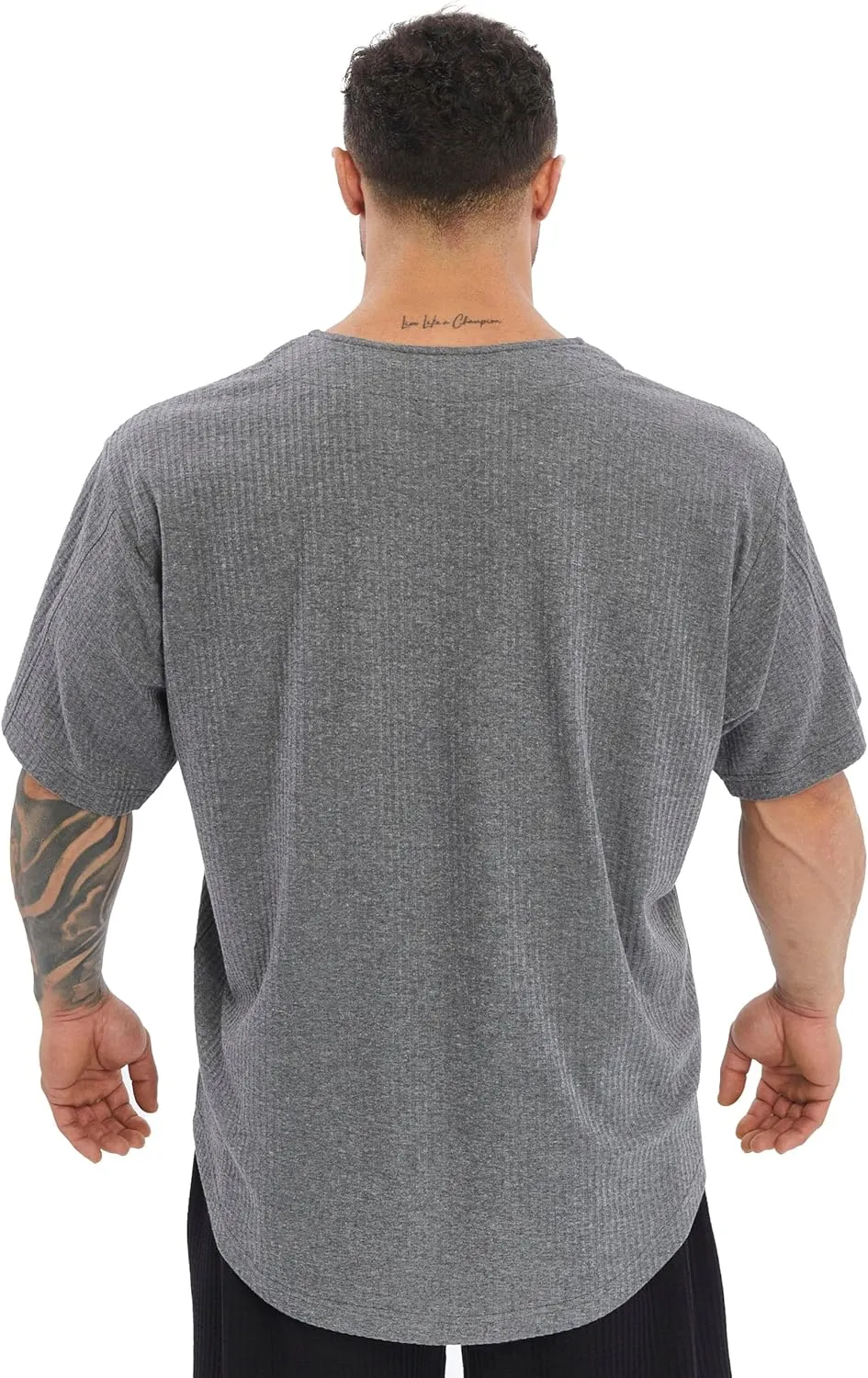Men's Oversize T-Shirt | Bodybuilding, Cardio Rag Top Activewear Short Sleeve Tee