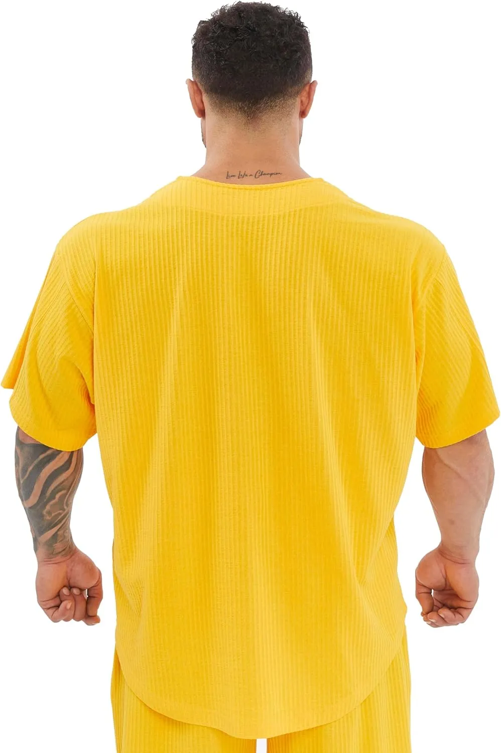 Men's Oversize T-Shirt | Bodybuilding, Cardio Rag Top Activewear Short Sleeve Tee