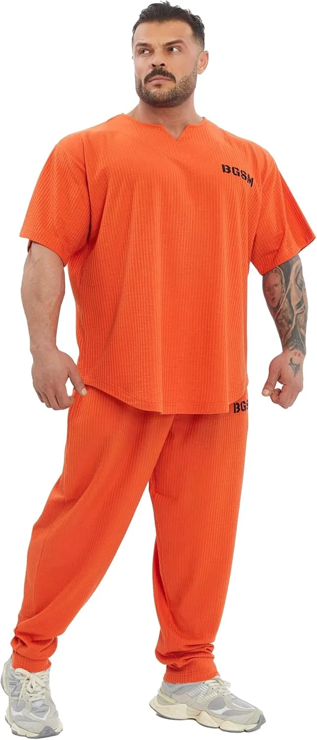 Men's Oversize T-Shirt | Bodybuilding, Cardio Rag Top Activewear Short Sleeve Tee