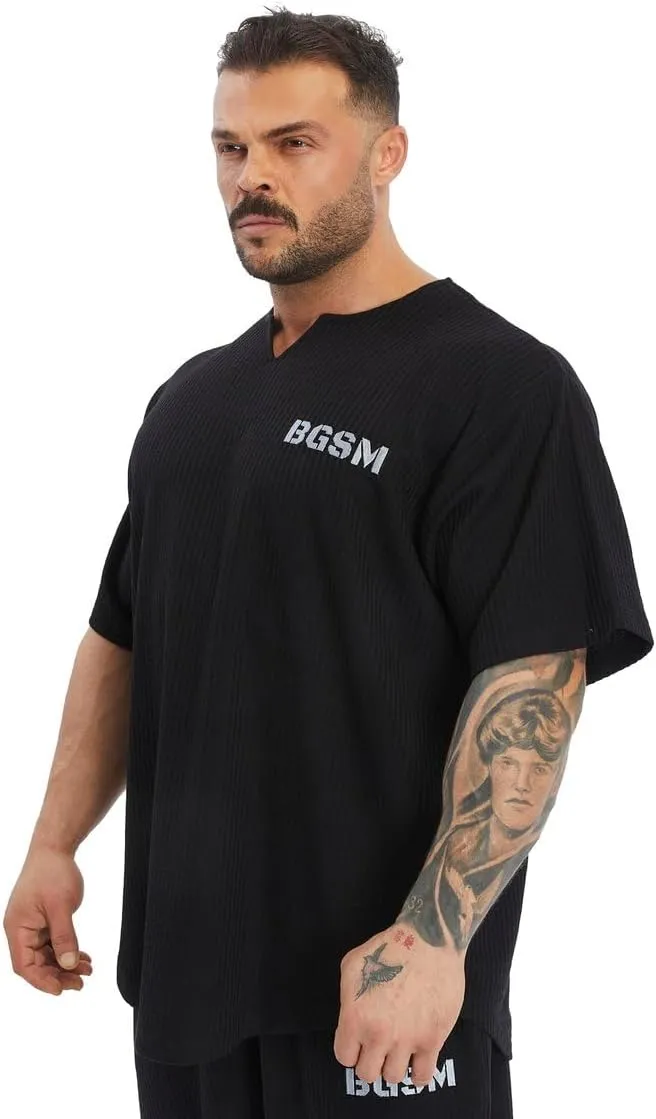 Men's Oversize T-Shirt | Bodybuilding, Cardio Rag Top Activewear Short Sleeve Tee