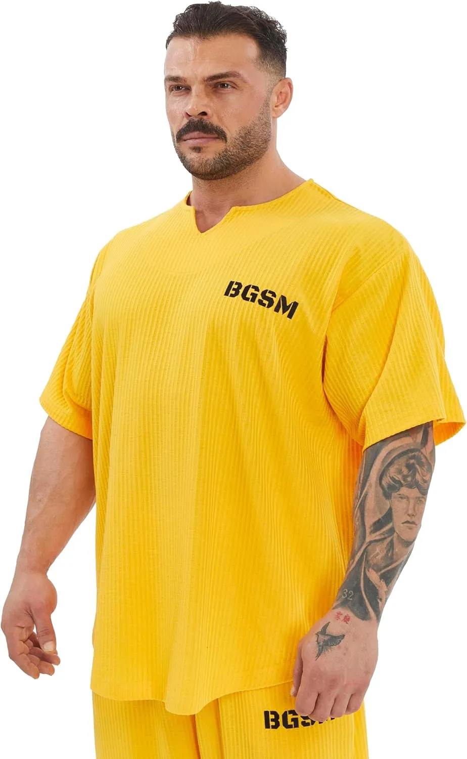 Men's Oversize T-Shirt | Bodybuilding, Cardio Rag Top Activewear Short Sleeve Tee
