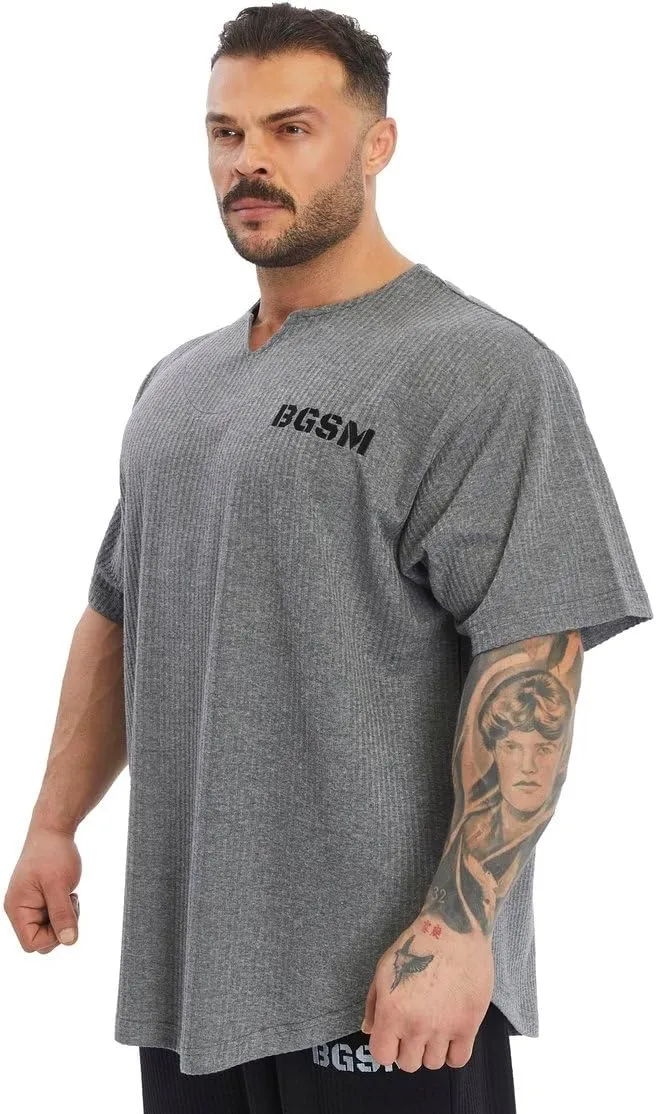 Men's Oversize T-Shirt | Bodybuilding, Cardio Rag Top Activewear Short Sleeve Tee