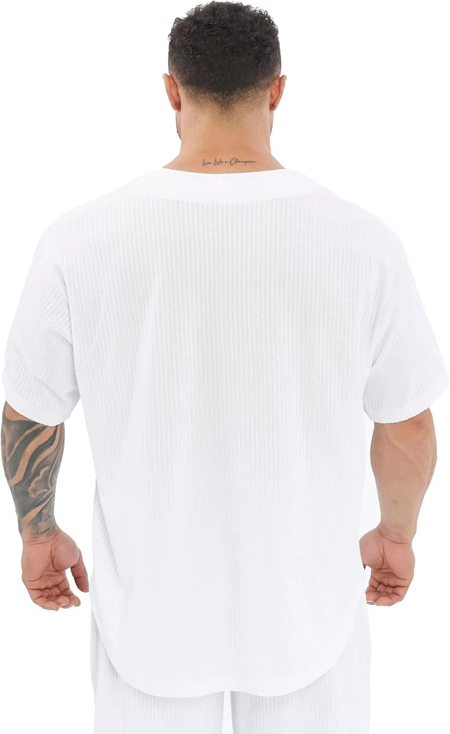 Men's Oversize T-Shirt | Bodybuilding, Cardio Rag Top Activewear Short Sleeve Tee