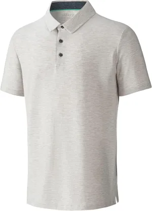 Men's Polo Shirts Short Sleeve Cotton Blend Moisture Wicking Dry Fit Performance Collared Golf Shirts for Men