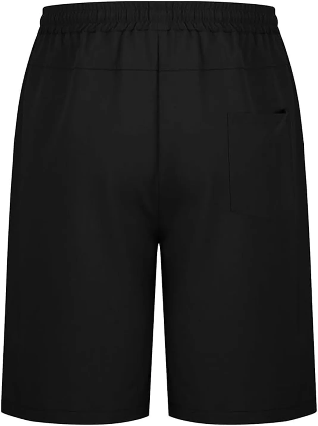 Mens Shorts 7 Inch, Mens Casual Shorts - Cotton Drawstring Summer Beach Stretch Twill Chino Golf Shorts with Pockets