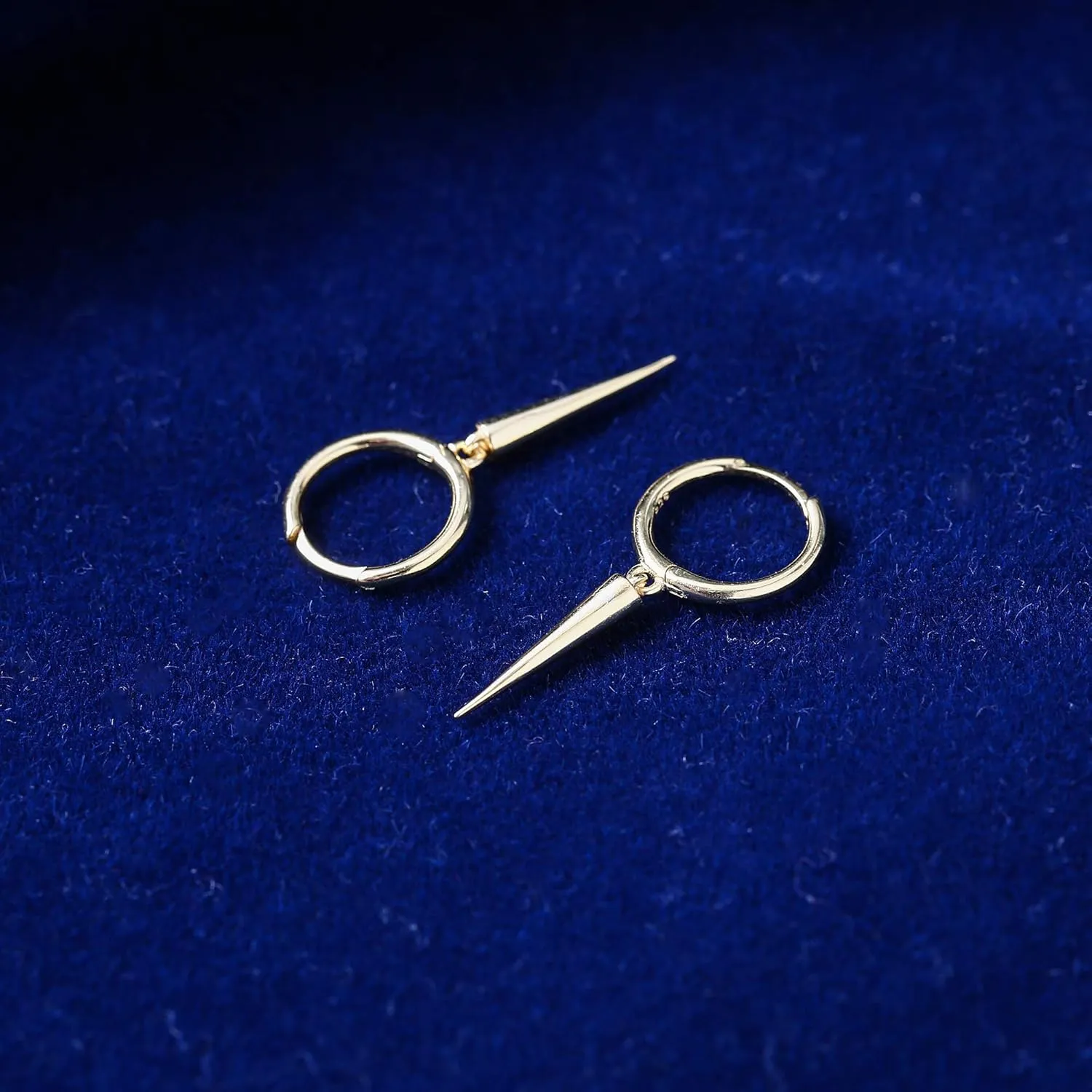 MILACOLATO 925 Sterling Silver Hoop Earrings for Women 18K Gold Silver Plated Drop Dangle Hoop Earrings with Charms Cross Spike Moon Star Paperclip Link Statement Earrings Convertible Link Huggie Earrings Hypoallergenic