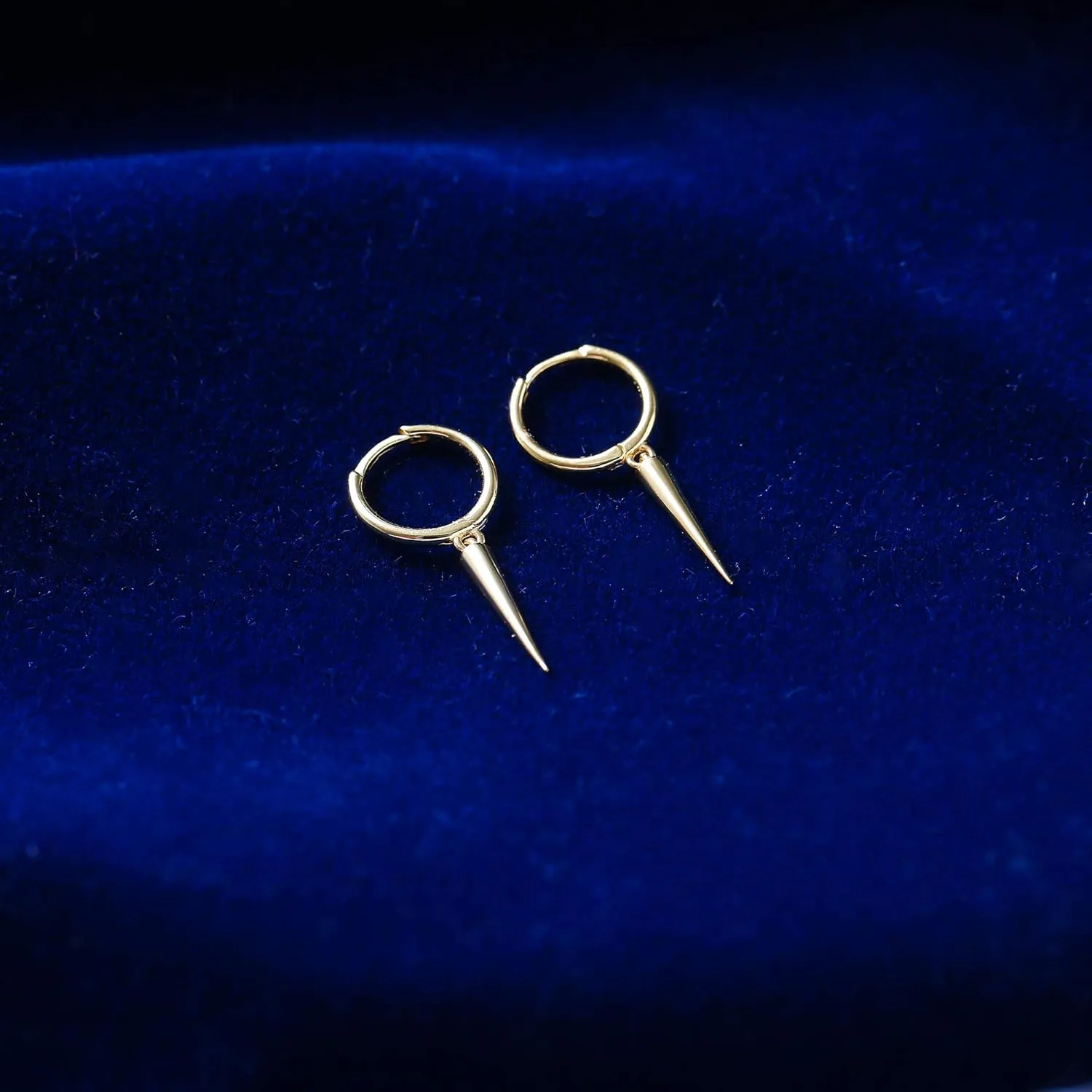 MILACOLATO 925 Sterling Silver Hoop Earrings for Women 18K Gold Silver Plated Drop Dangle Hoop Earrings with Charms Cross Spike Moon Star Paperclip Link Statement Earrings Convertible Link Huggie Earrings Hypoallergenic