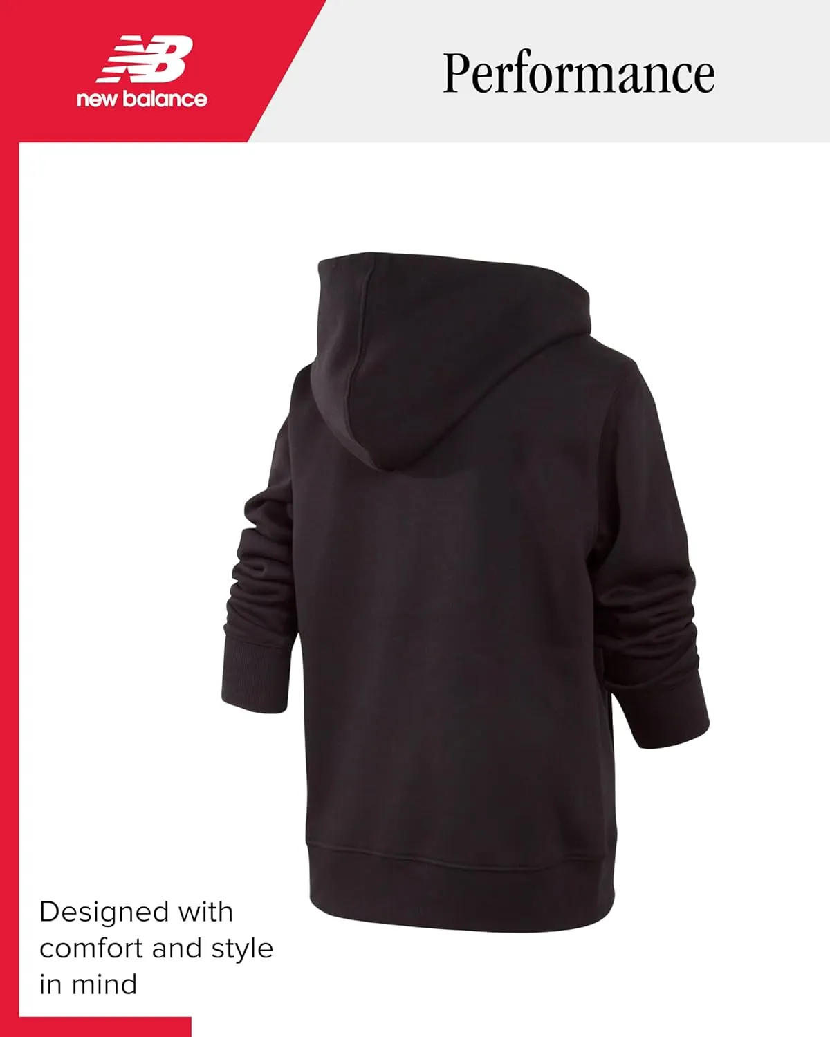 New Balance Boys' Active Sweatshirt - Zip-Up Fleece Hoodie - Performance Activewear for Boys (8-20)