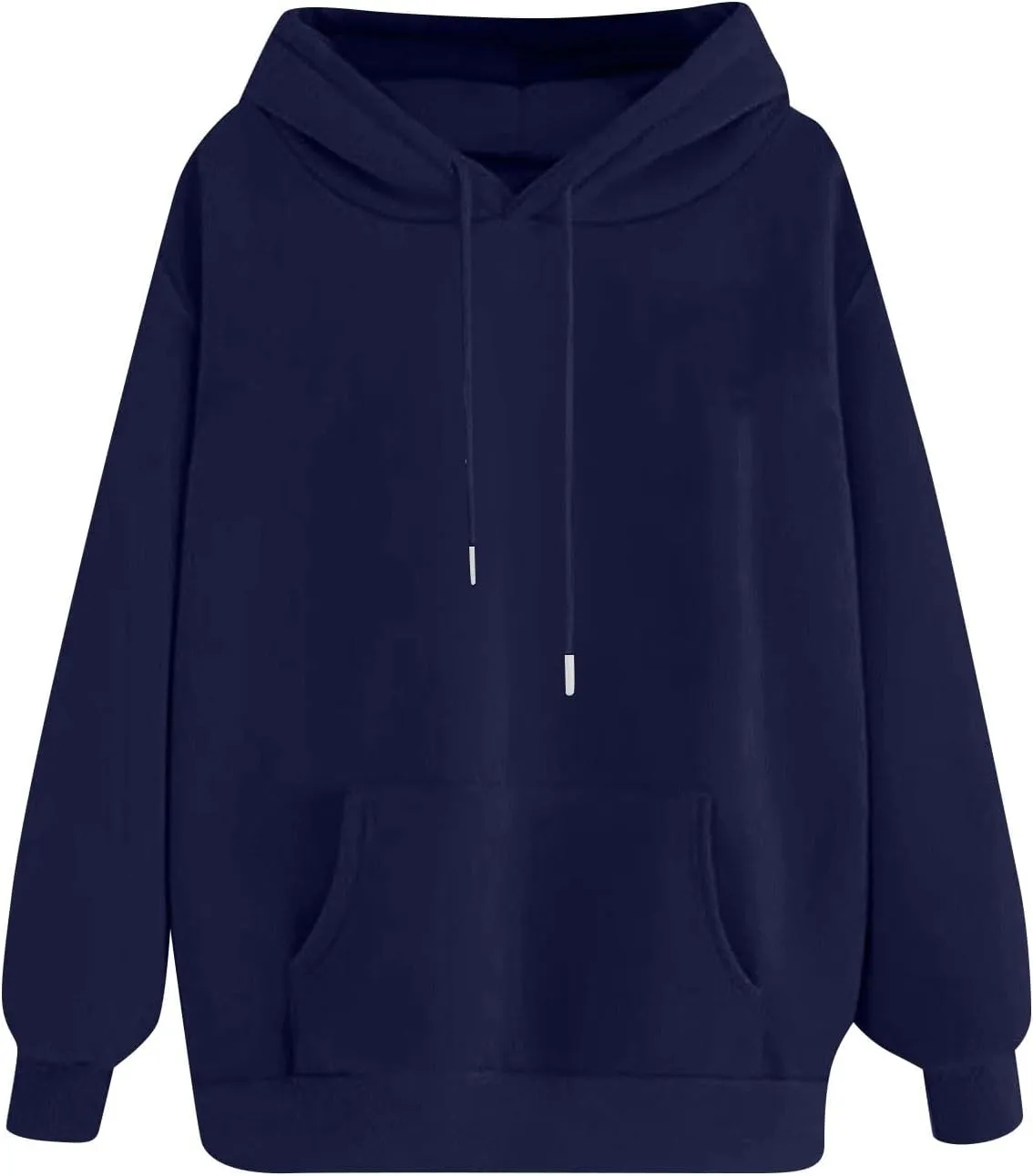 Oversized Hoodies For Women,2024 Fall Trendy Basic Plain Y2K Hoodies Drawstring Pullover Tops Long Sleeve Sweatshirt