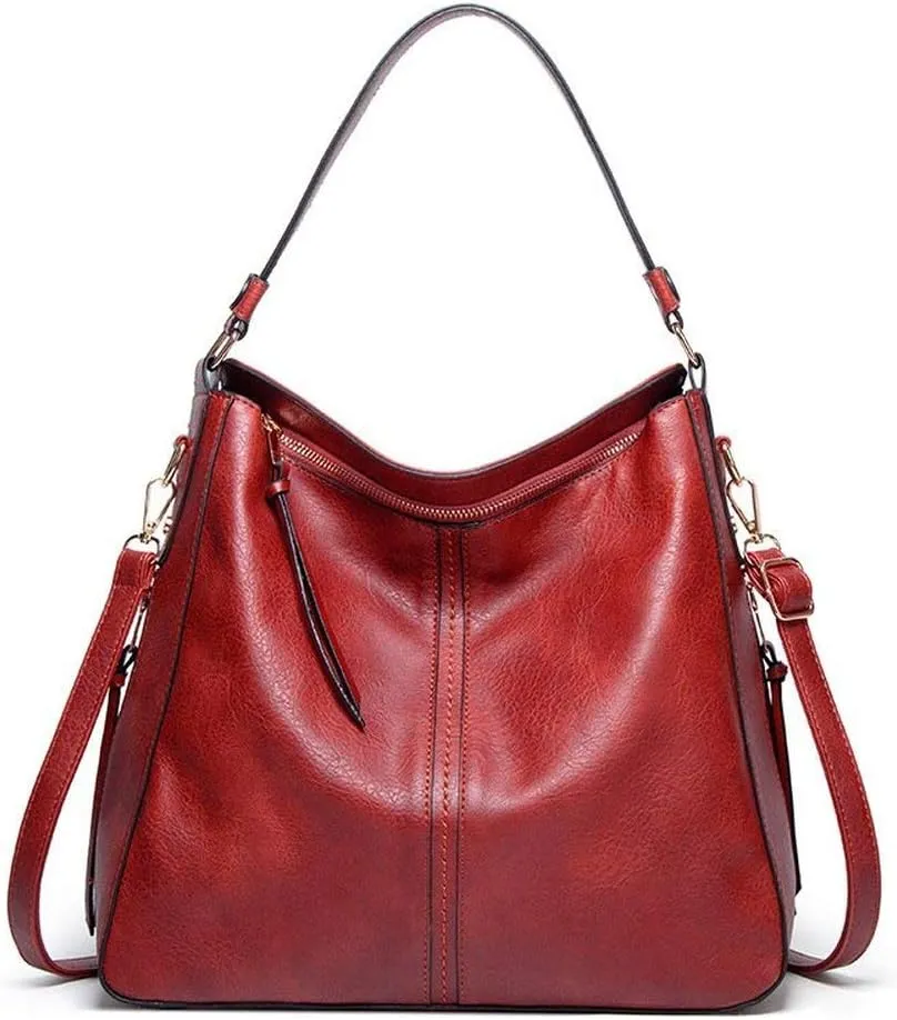 Purses for Women - Hobo Handbags Leather Shoulder Bags Large Capacity Tote Crossbody Bags with Adjustable Shoulder Strap