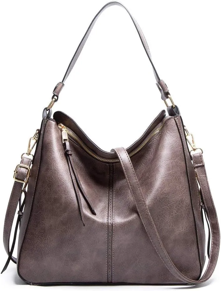 Purses for Women - Hobo Handbags Leather Shoulder Bags Large Capacity Tote Crossbody Bags with Adjustable Shoulder Strap