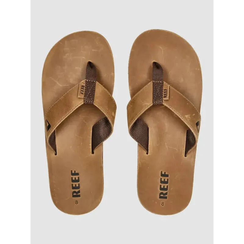 Reef Herren Flip Flop Leather Smoothy - bronze brown