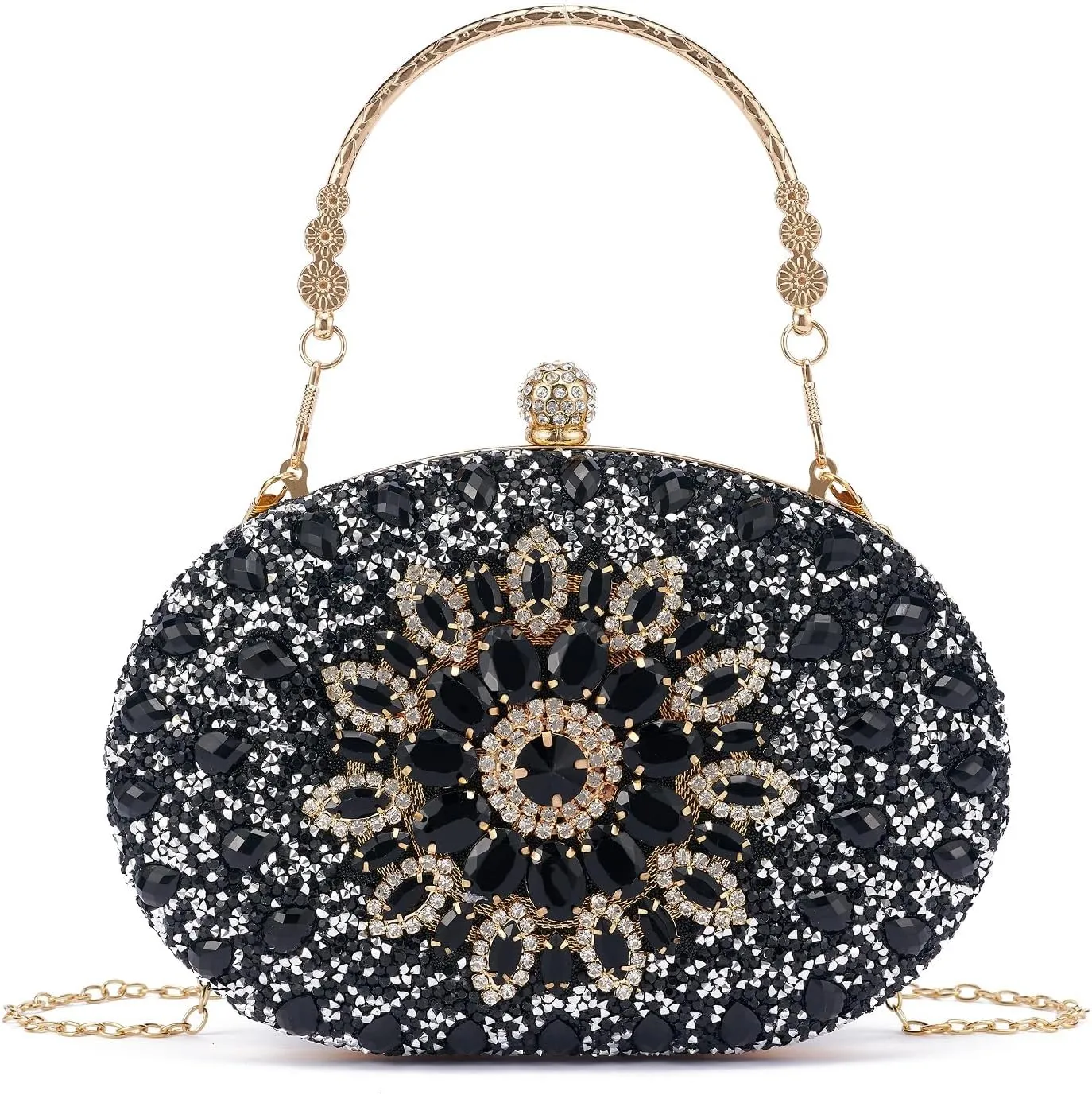 Rhinestone Clutch Purses For Women Evening Sparkly Clutch Crystal Diamond Bag For Party Weddings Formal Prom