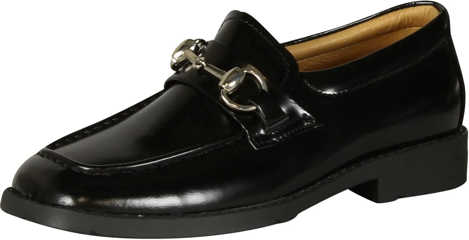 Robertino Boys 324 Slip On Loafers with Chain Shoes