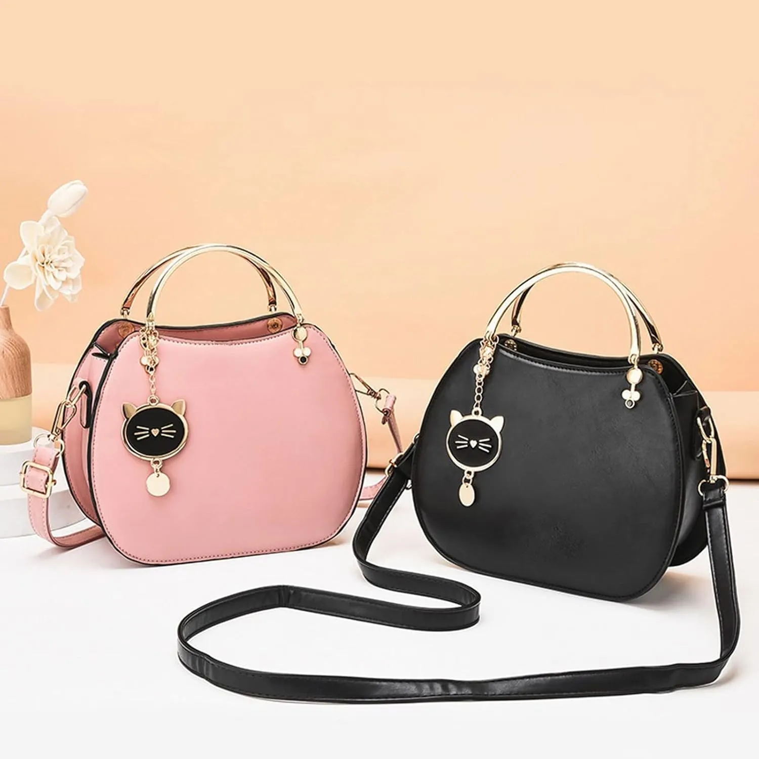 Shoulder bag Cute Kitten Ladies Shoulder Bags Girl Shell Small Bag Women's Messenger Bags Female Handbag Sac