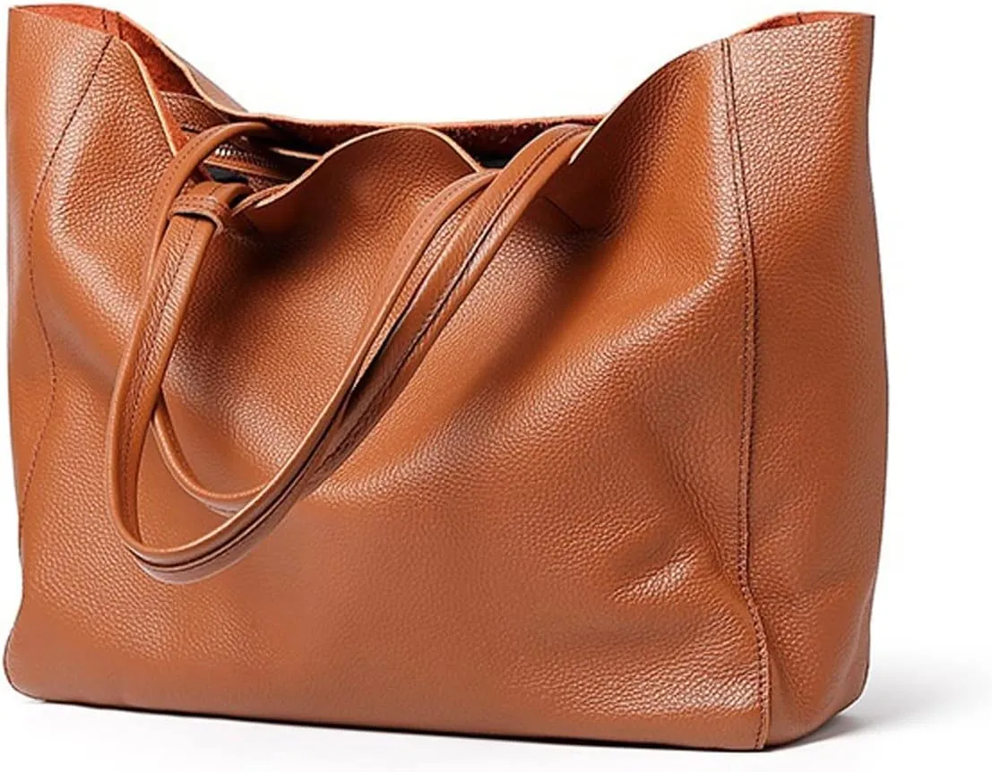 Shoulder bag Genuine Leather Shoulder Bags Female Big Real Cow Women Leather Handbags Bucket Ladies Tote Hand Bags