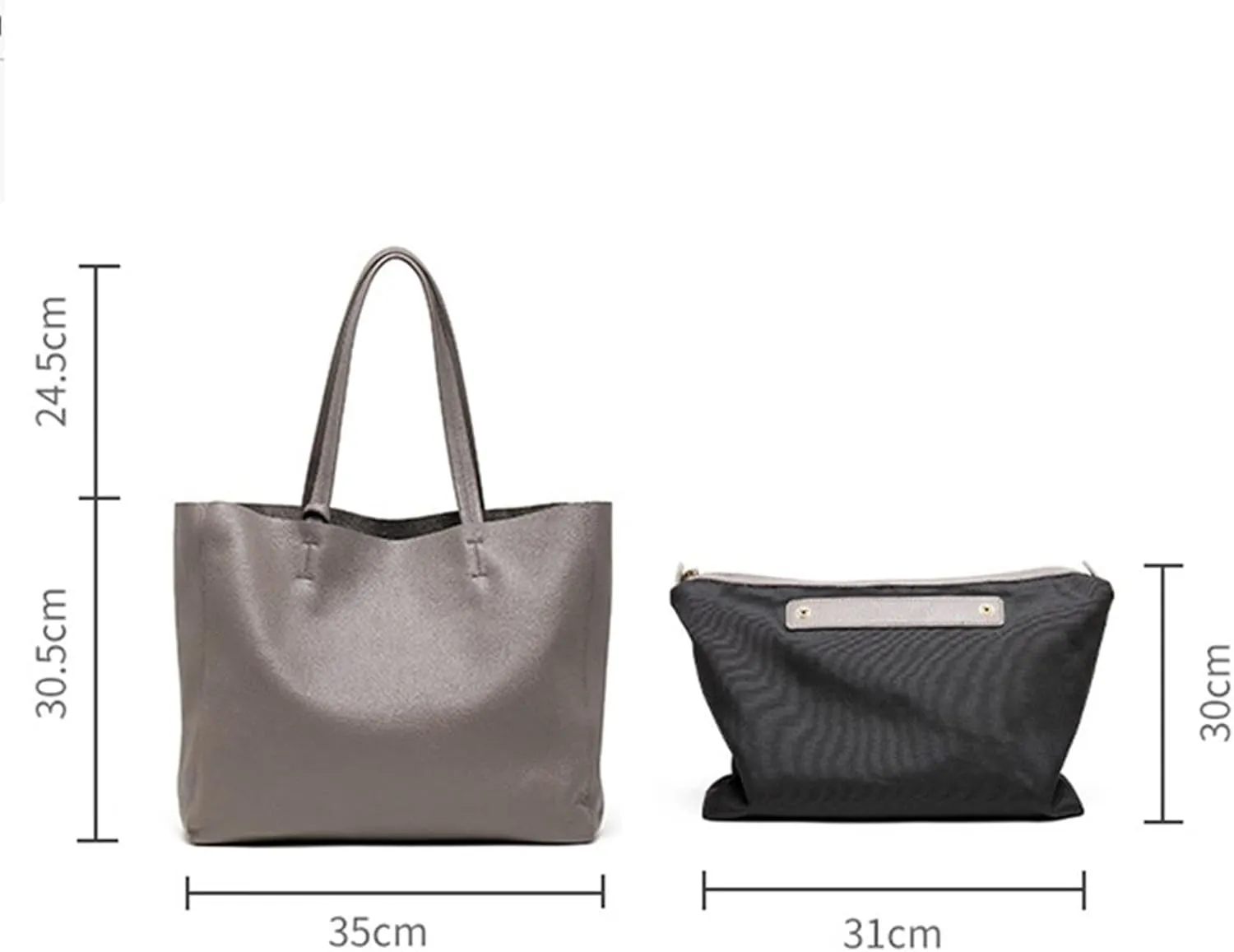 Shoulder bag Genuine Leather Shoulder Bags Female Big Real Cow Women Leather Handbags Bucket Ladies Tote Hand Bags