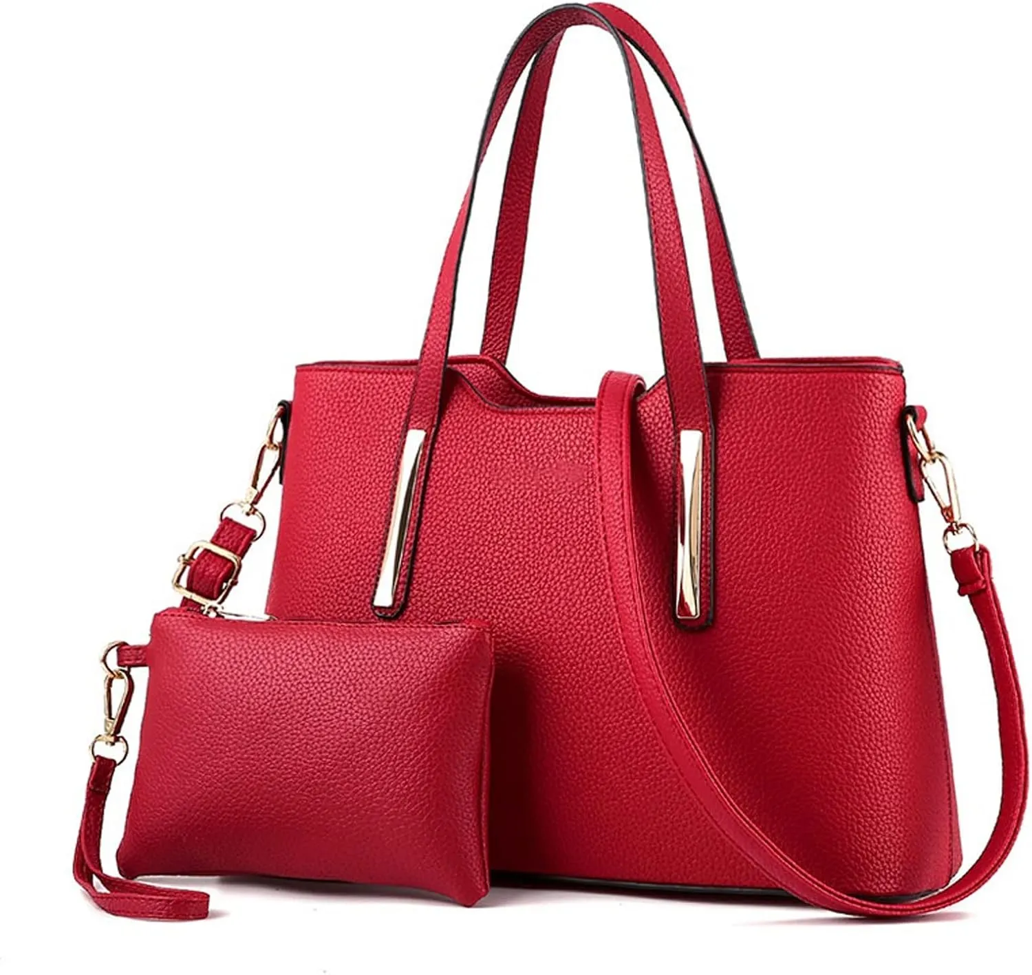 Shoulder Bag Luxury Handbags Women Bags Designer Large Capacity Tote Bag Leather Shoulder Crossbody Bags for Women(Rojo)