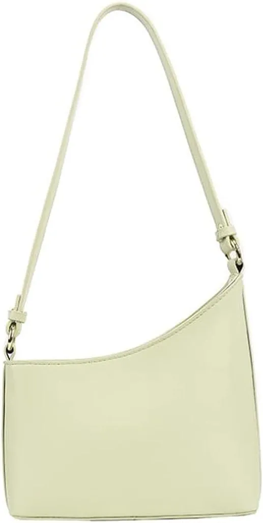 Shoulder Bags Solid Color PU Leather Bucket Crossbody Bags for Women Summer Shoulder Handbags and Purses Green(Green)