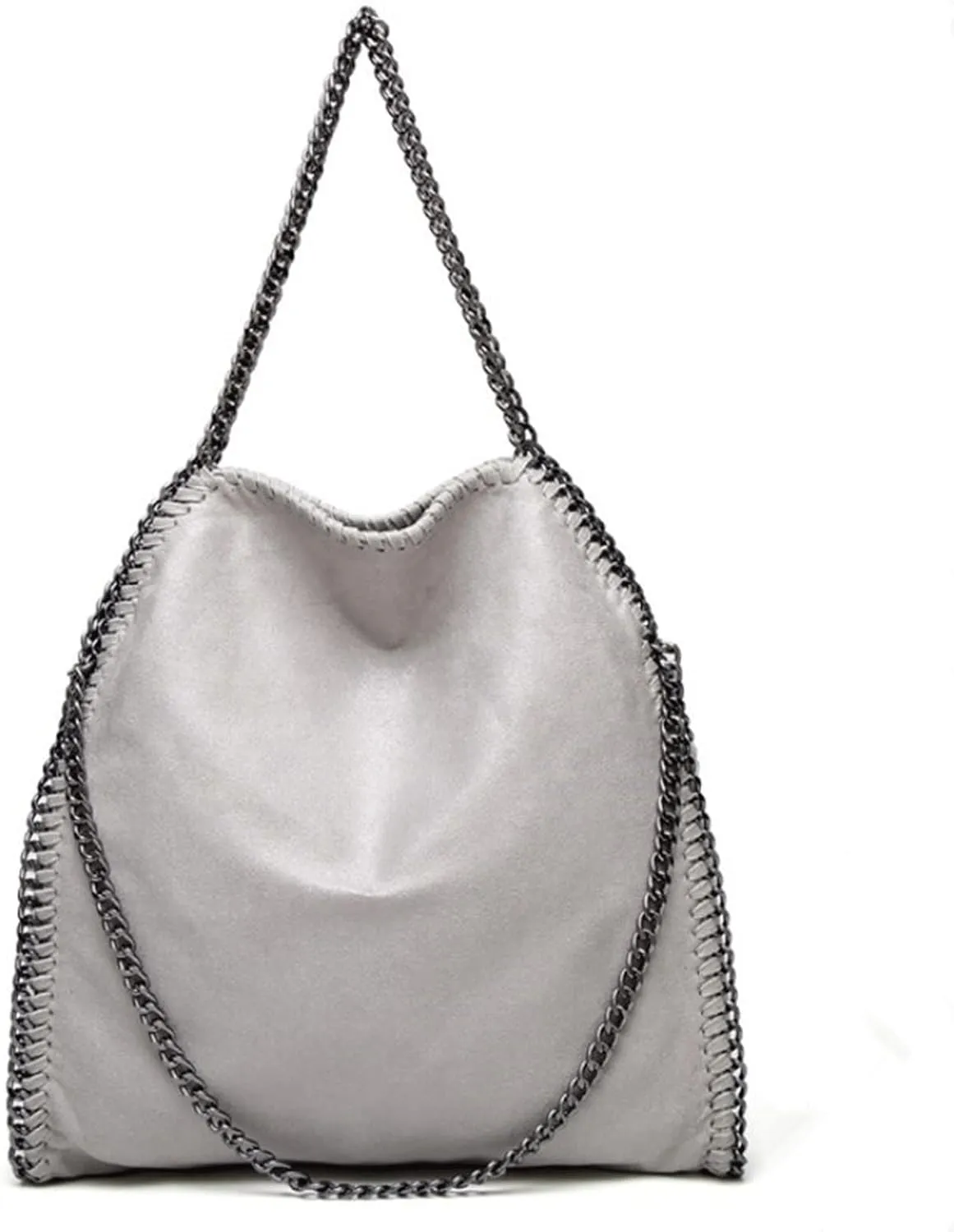 Shoulder Bags Women Chain Shoulder Bag Large Capacity Crossbody Tote Bag Female Foldable Solid Color Handbags Shopping Bags