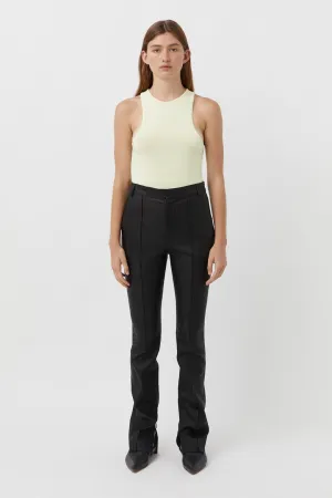 Slate Skinny Leather Pant