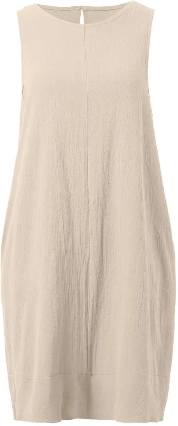 Sleeveless Summer Midi Dress for Women 2025 Casual Vacation Beach Sundress Knee Length Lightweight Clothes