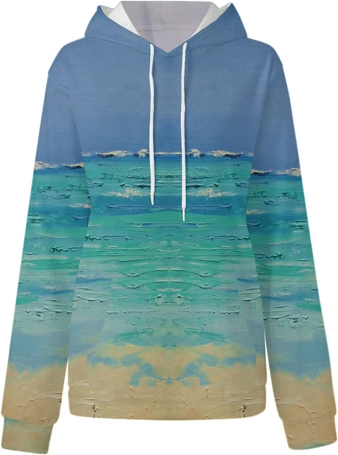 slqdgmryz Oversized Hoodies for Women Plus Size Drawstring Graphic Hoodie Loose Preppy Sweatshirt with Pocket Womens Pullover