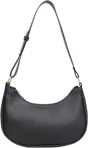 Small Crescent Shoulder Bags for Women, Cute Handbag Mini Clutch Purse Underarm