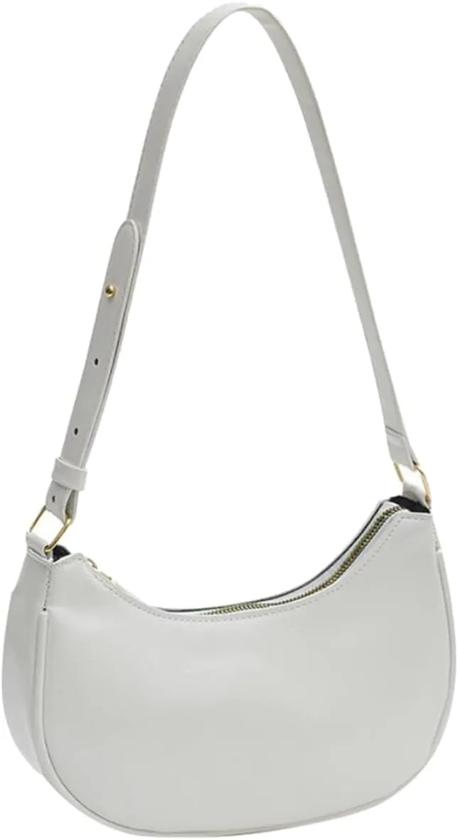 Small Crescent Shoulder Bags for Women, Cute Handbag Mini Clutch Purse Underarm