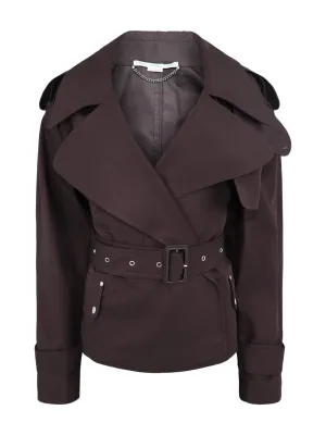 Stella McCartney Cropped Cotton Trench Coat