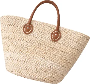 Straw Bag for Women, Bohemian Tote Bag Handmade Woven Handbags for Summer Vacation Beach Travel Daily Matching 36, One Color, One Size