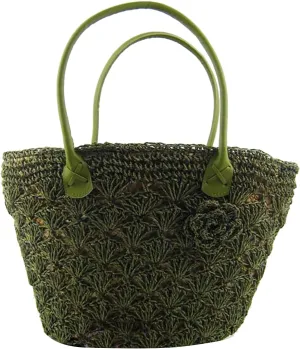 Straw Bag for Women, Bohemian Tote Bag Handmade Woven Handbags for Summer Vacation Beach Travel Daily Matching 89, One Color, One Size