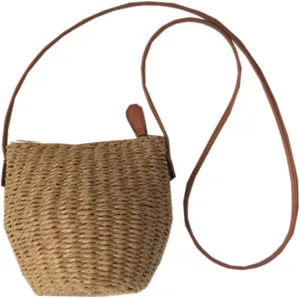 Straw Bag for Women, Bohemian Tote Bag Handmade Woven Handbags for Summer Vacation Beach Travel Daily Matching 95