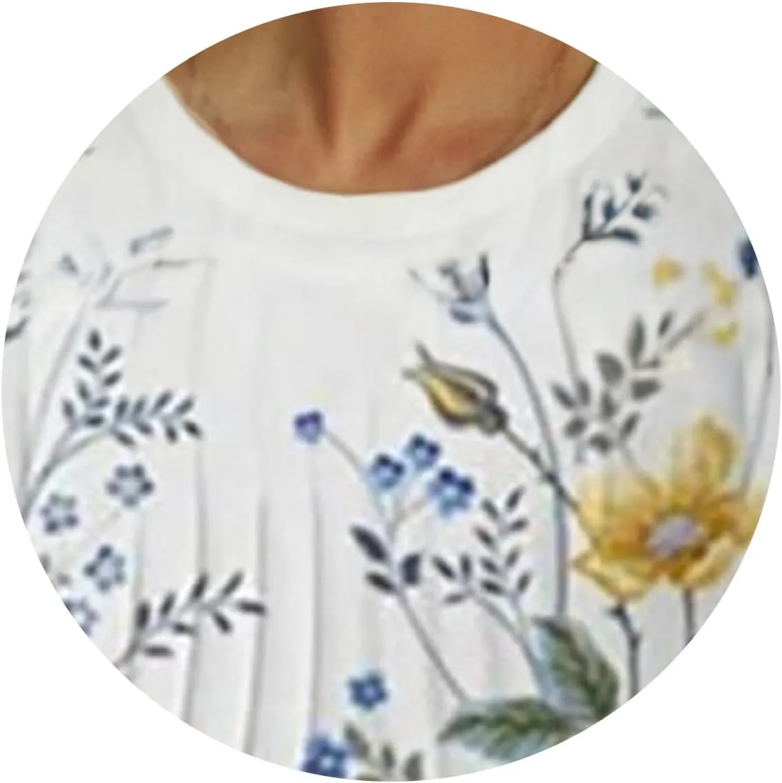 Summer Womens Dresses Boho Floral Short Sleeve Sundress Loose Fit Swing Midi Dresses Elegants Printed Dress 2025