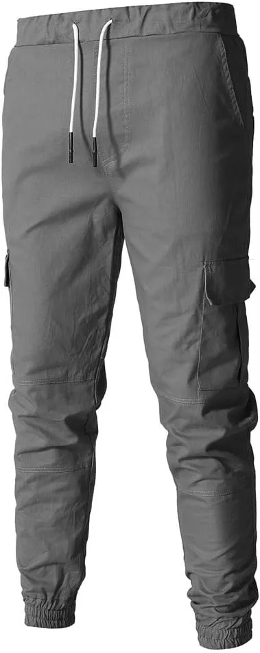 Sweatpants for Men Big and Tall Casual Mens Gifts Cargo Pants Hiking Workout Joggers Expandable-Waist Flat-Front Pant