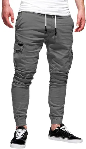 Sweatpants for Men Big and Tall Casual Mens Gifts Cargo Pants Hiking Workout Joggers Expandable-Waist Flat-Front Pant