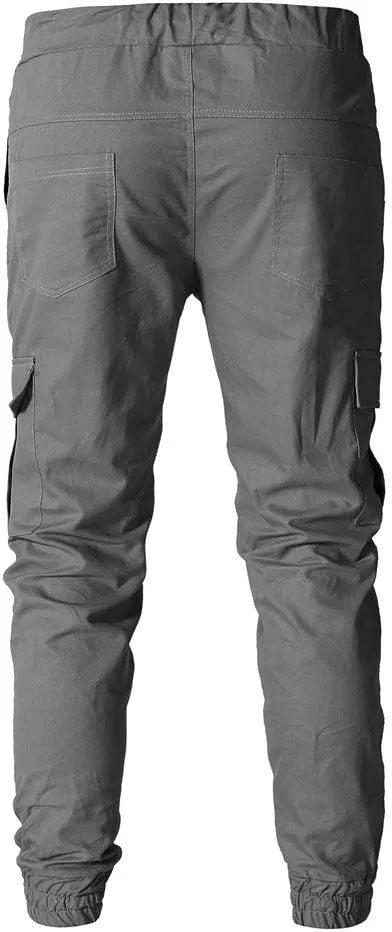 Sweatpants for Men Big and Tall Casual Mens Gifts Cargo Pants Hiking Workout Joggers Expandable-Waist Flat-Front Pant