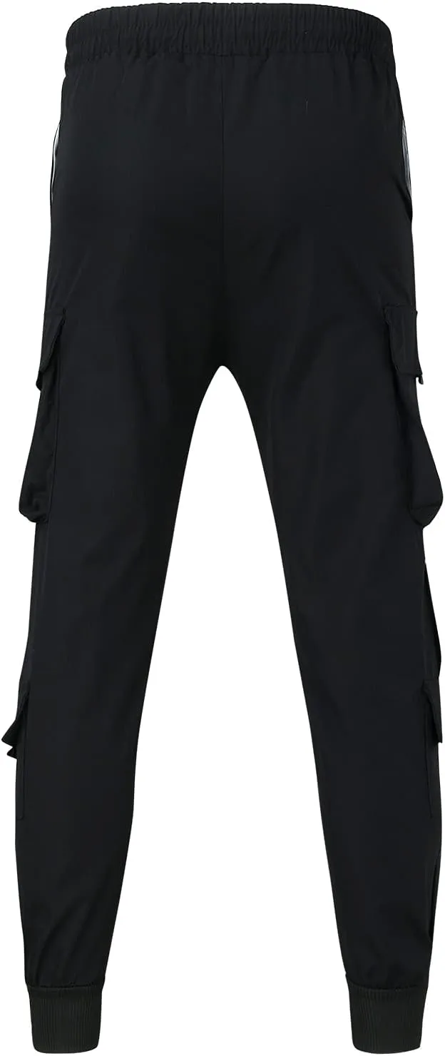 Sweatpants for Men Big and Tall Casual Mens Gifts Cargo Pants Hiking Workout Joggers Overalls Drawstring Multi Pocket