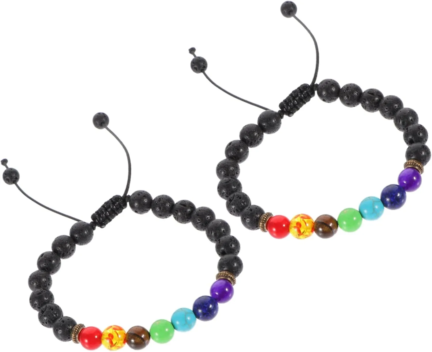 TENDYCOCO Chakra Bracelets for Women Men Natural Volcanic Stone Friendship Beads Bracelet Decorative Armband