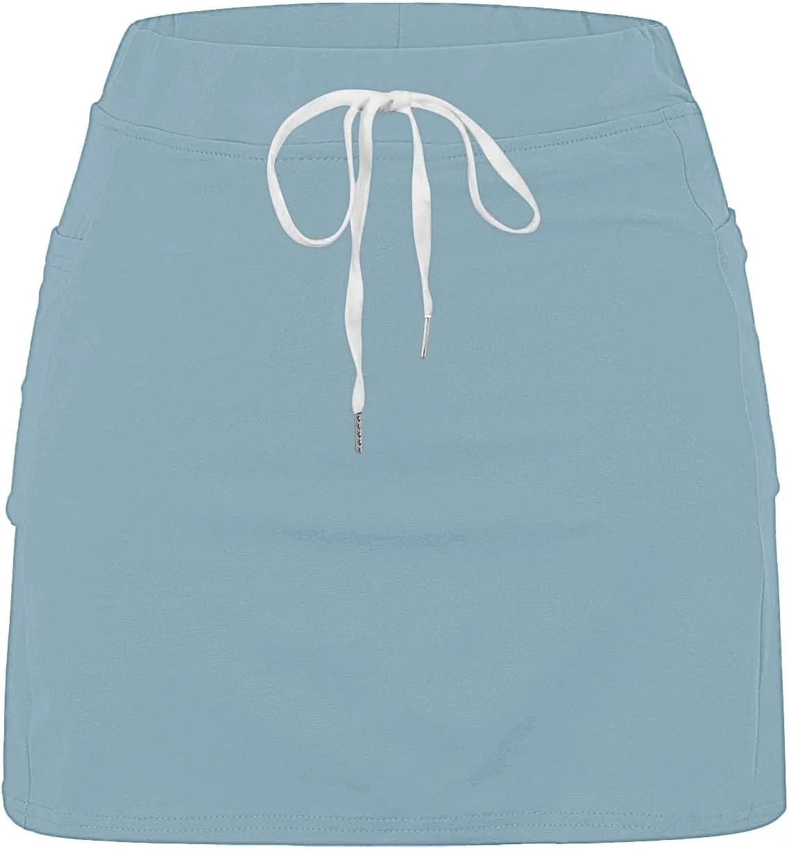 Tennis Skorts for Women with Inner Shorts High Waisted Drawstring Mini Skirts Summer Trendy Athletic Workout Shorts