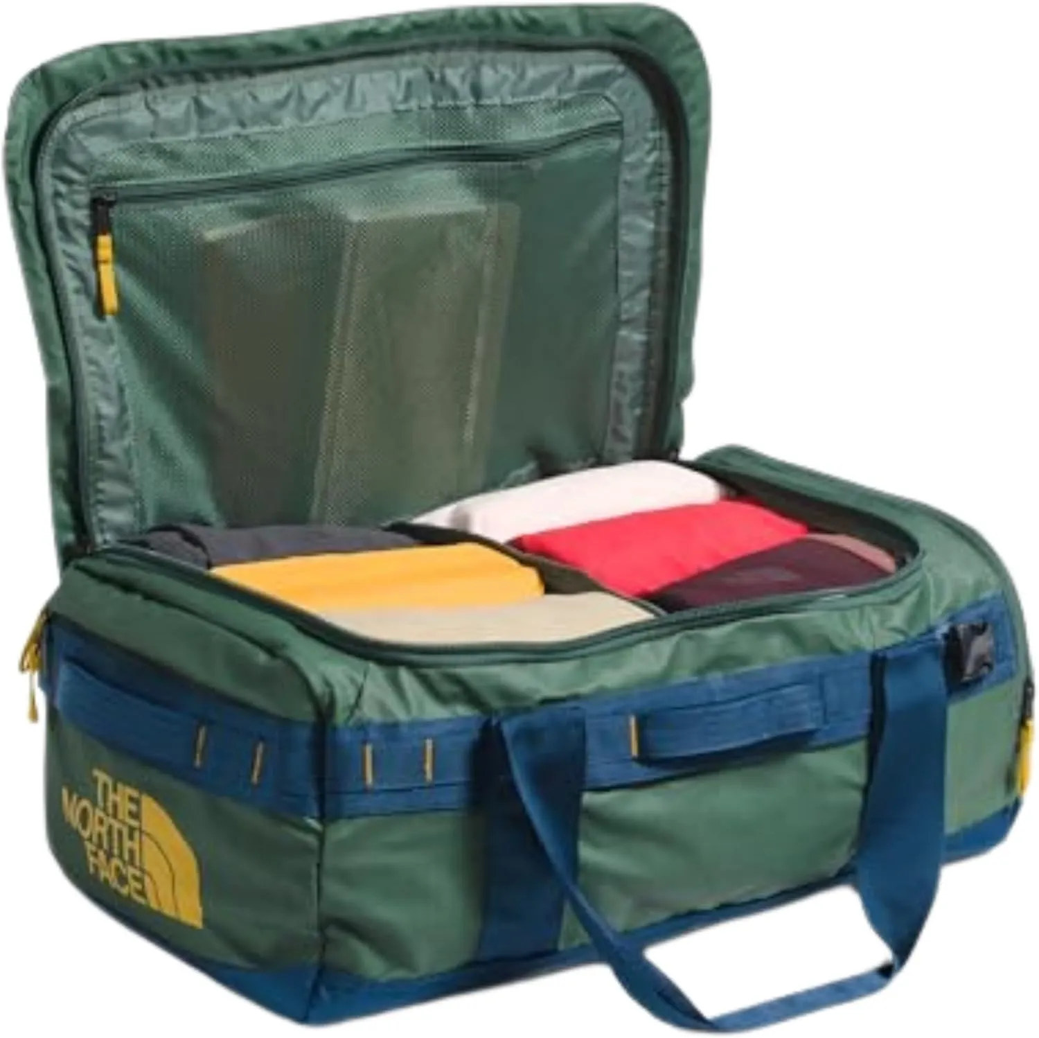 THE NORTH FACE Base Camp Voyager Duffel42L - PFAS Free, Duck Green/Shady Blue, One Size