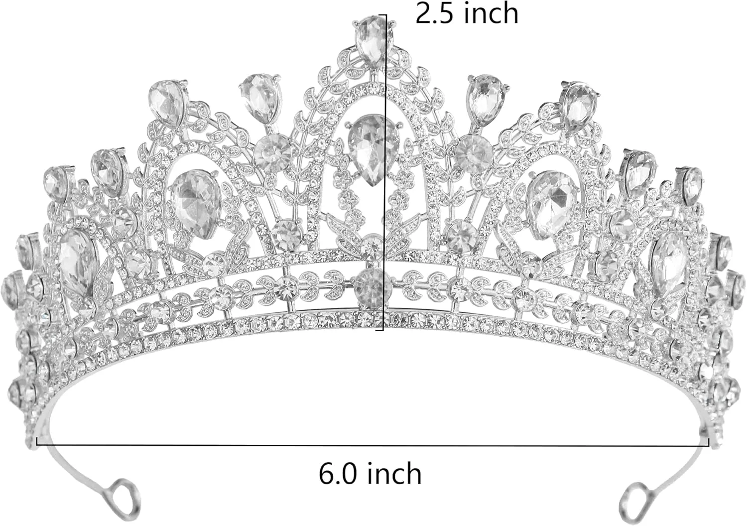 tiaras and crowns for women queen crowns for Women and Girls Crystal Princess Tiaras Rhinestone Tiaras For Wedding Bridal Birthday Prom Pageant Party