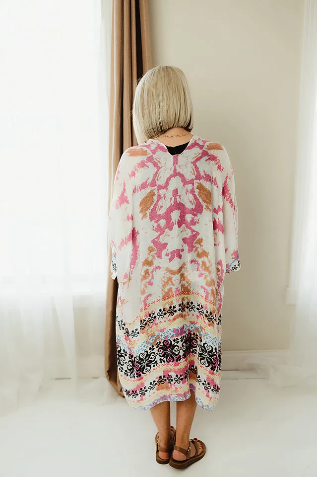 Tie Dye Ethnic Kimono