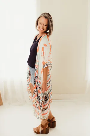 Tie Dye Ethnic Kimono