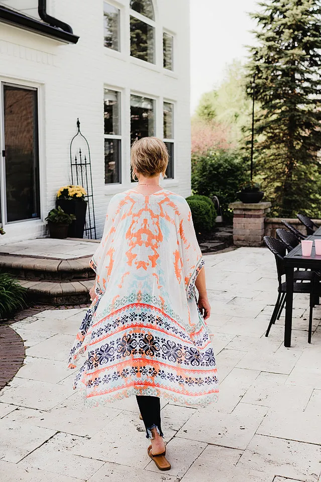Tie Dye Ethnic Kimono