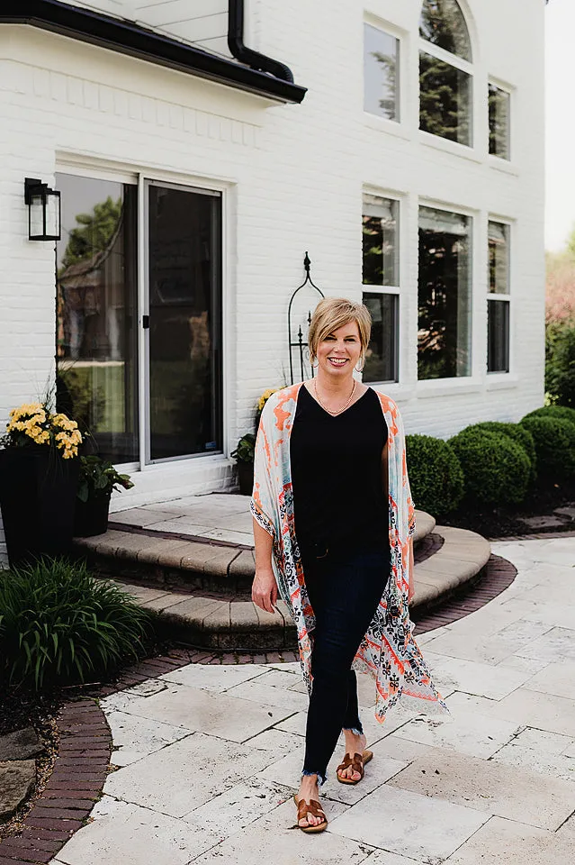 Tie Dye Ethnic Kimono