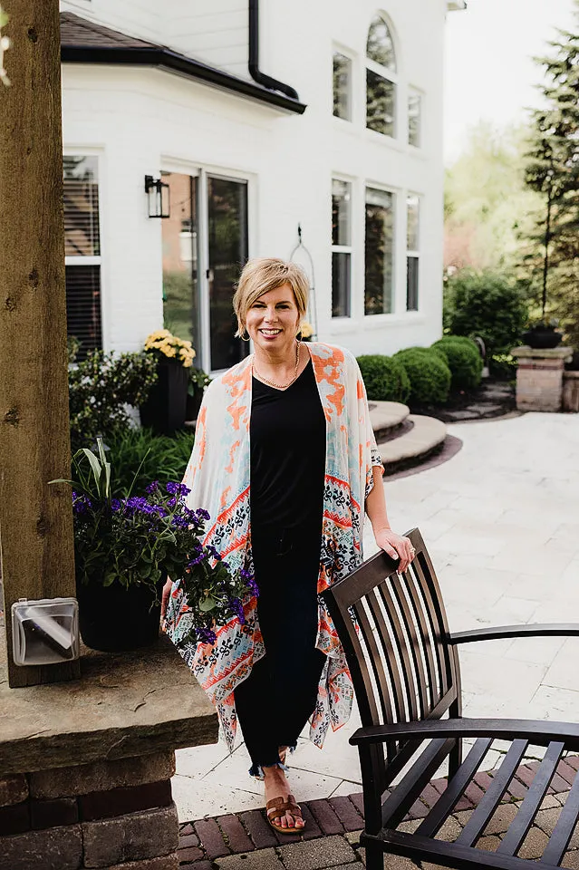 Tie Dye Ethnic Kimono