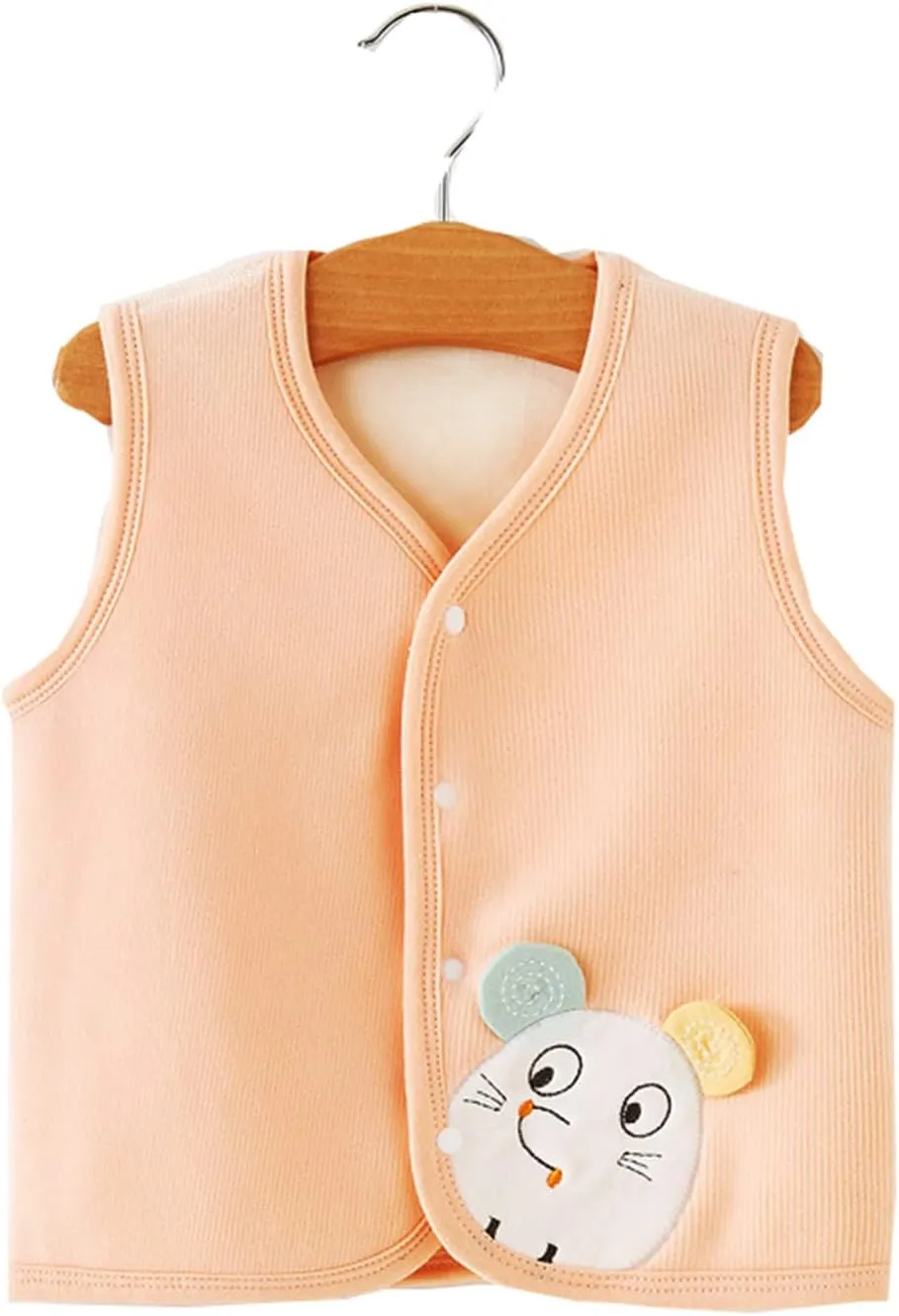 Toddler Girl Boys Sleeveless Coat Cotton Warm Vests Padded aistcoat Cute Thick Soft Clothes 0-4 Years