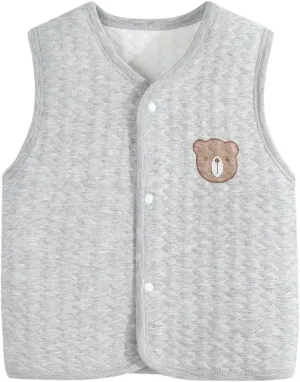 Toddler Girl Boys Vest Coat Cotton Warm Vests Padded aistcoat Thick Soft Clothes 0-3 Years